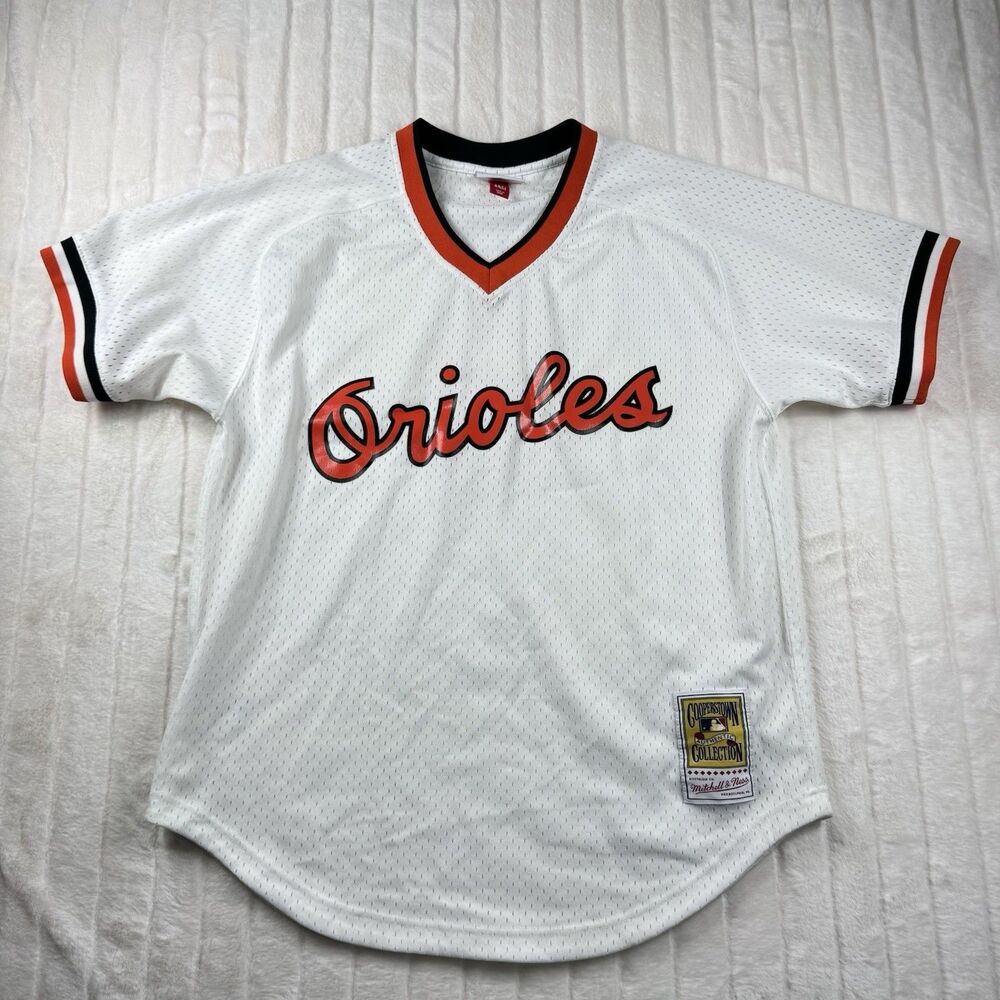 Mitchell & Ness 1985 Baltimore Orioles Cal Ripken Jr. BP Jersey Size Large 44